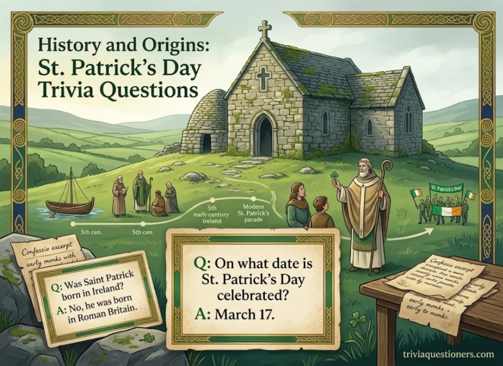 History and Origins: St. Patrick's Day Trivia Questions