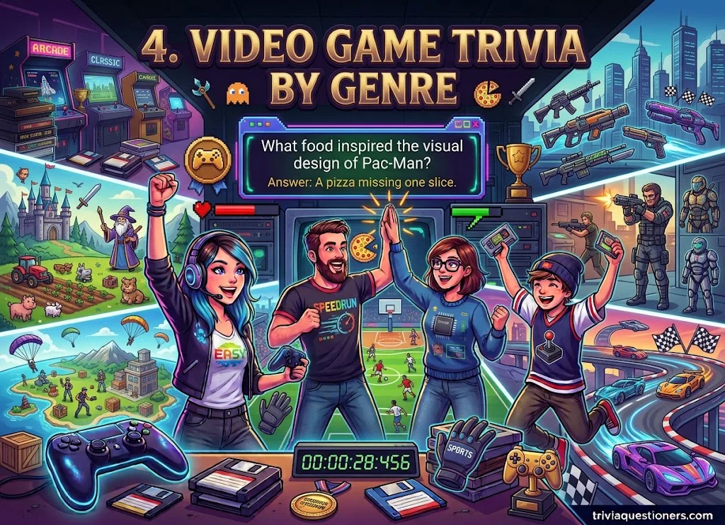 Video Game Trivia Questions by Genre