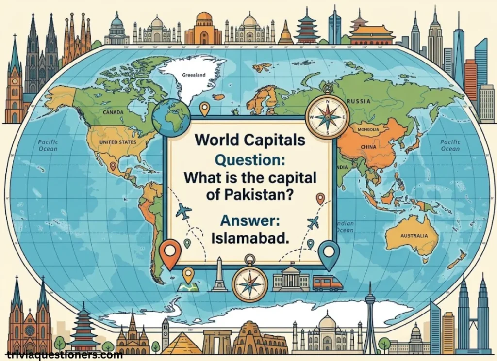 World Capitals Trivia Questions and Answers
