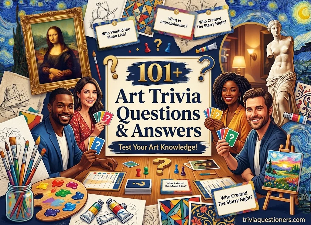 101+ Art Trivia Questions & Answers for Your Next Game Night