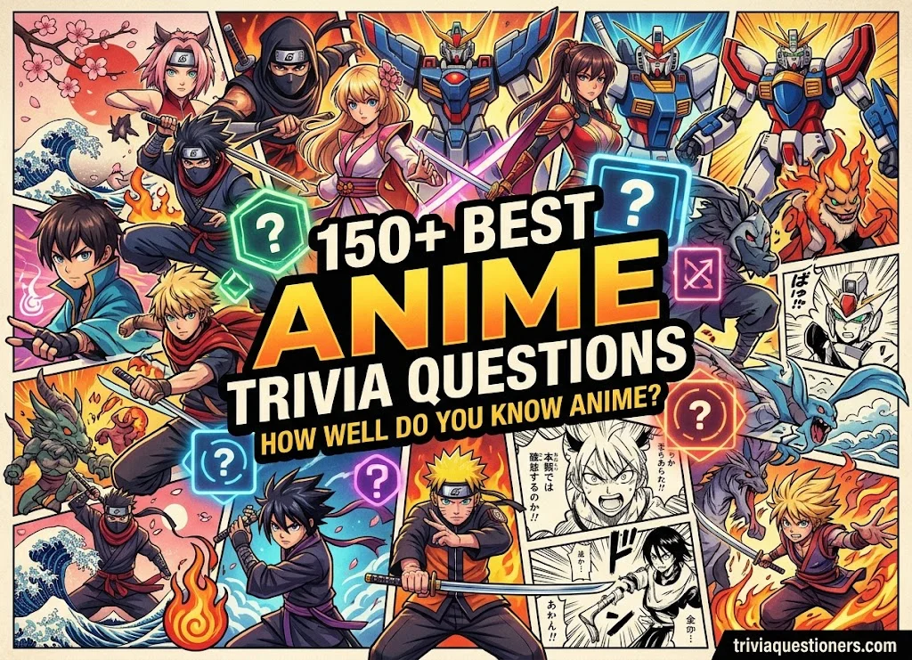 150+ Best Anime Trivia Questions to Test Your Knowledge