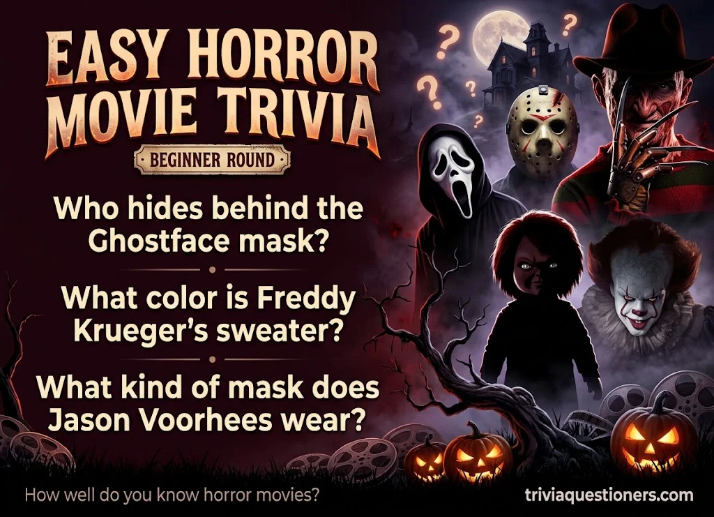 Easy Horror Movie Trivia Questions for Beginners