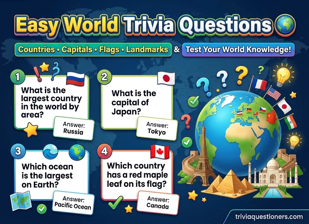 Easy World Trivia Questions With Answers