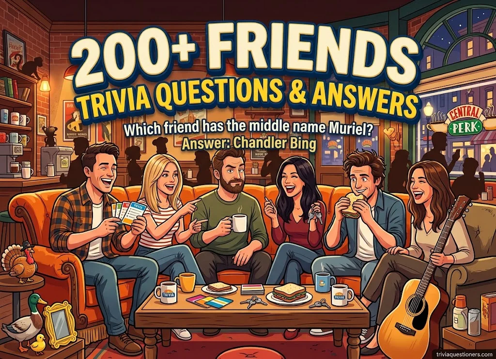 Friends Trivia Questions on Characters and Cast