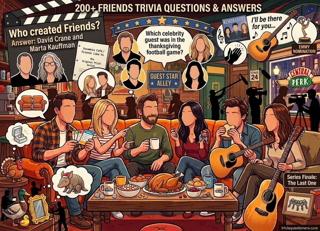 Hard Friends Trivia Questions on Relationships and Behind the Scenes
