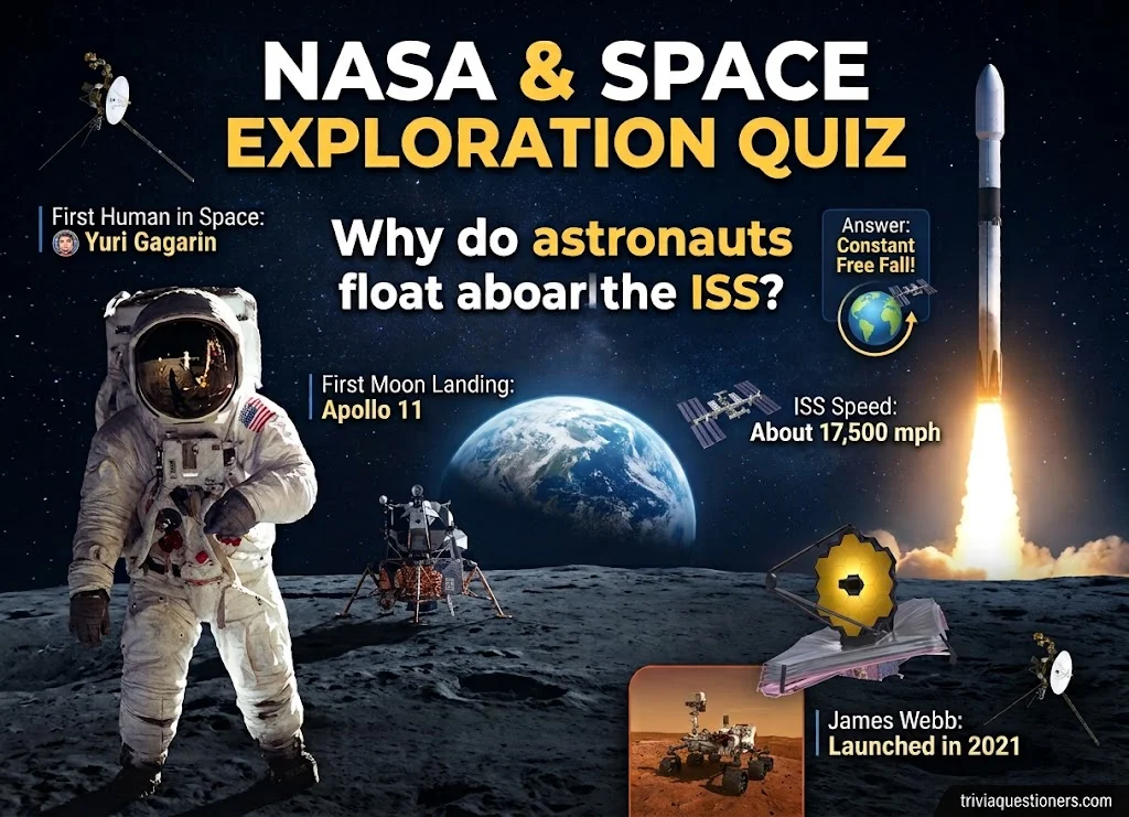 NASA and Space Exploration Trivia Questions for Quiz Night