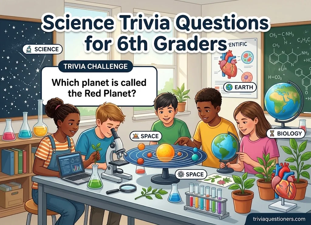 Science Trivia Questions for 6th Graders
