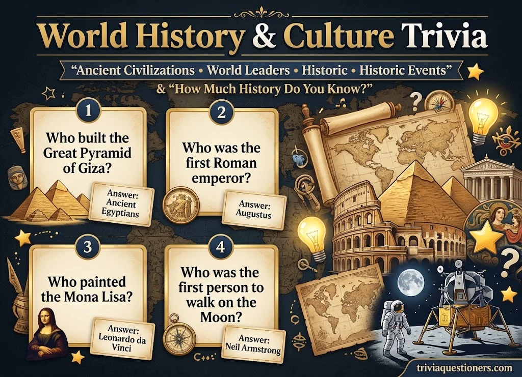 World History and Culture Trivia Questions